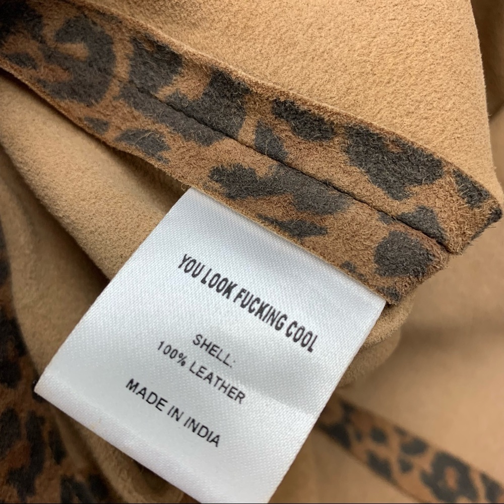 LPA Leopard Leather Pants Small - Picture 6 of 10